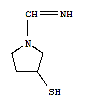 (9ci)-1-(亞氨基甲基)-3-吡咯烷硫醇結(jié)構(gòu)式_760132-90-9結(jié)構(gòu)式