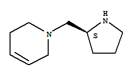 (9CI)-1,2,3,6-四氫-1-[(2S)-2-吡咯烷甲基]-吡啶結(jié)構式_760993-74-6結(jié)構式