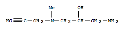 (9ci)-1-氨基-3-(甲基-2-丙炔氨基)-2-丙醇結構式_762217-92-5結構式