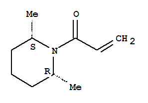(2r,6s)-rel-(9ci)-2,6-二甲基-1-(1-氧代-2-丙烯基)-哌啶結構式_762287-47-8結構式
