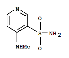 (9ci)-4-(甲基氨基)-3-吡啶磺酰胺結(jié)構(gòu)式_76254-78-9結(jié)構(gòu)式