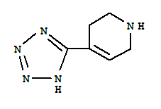 (9CI)-1,2,3,6-四氫-4-(1H-四唑-5-基)-吡啶結(jié)構(gòu)式_763040-06-8結(jié)構(gòu)式