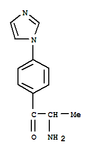  2-氨基-1-[4-(1H-咪唑-1-基)苯基]-1-丙酮結(jié)構(gòu)式_763913-25-3結(jié)構(gòu)式