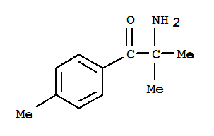  2-氨基-2-甲基-1-(4-甲基苯基)-1-丙酮結構式_764598-58-5結構式