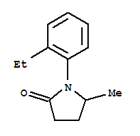 (9ci)-1-(2-乙基苯基)-5-甲基-2-吡咯烷酮結(jié)構(gòu)式_764717-95-5結(jié)構(gòu)式