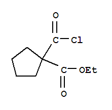 (9ci)-1-(氯羰基)-環(huán)戊烷羧酸乙酯結(jié)構(gòu)式_76910-12-8結(jié)構(gòu)式