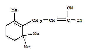 (9ci)-[2-(2,6,6-三甲基-1-環(huán)己烯-1-基)亞乙基]-丙二腈結構式_771565-72-1結構式