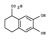 (9ci)-1,2,3,4-四氫-6,7-二羥基-1-萘羧酸結(jié)構(gòu)式_77158-61-3結(jié)構(gòu)式