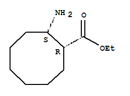 (1r,2s)-(9ci)-2-氨基-環(huán)辛烷羧酸乙酯結(jié)構(gòu)式_772330-11-7結(jié)構(gòu)式