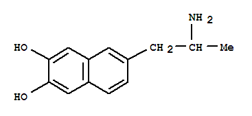 (9ci)-6-(2-氨基丙基)-2,3-萘二醇結(jié)構(gòu)式_774487-80-8結(jié)構(gòu)式