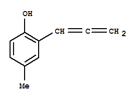 (9CI)-4-甲基-2-(1,2-丙二烯)-苯酚結(jié)構(gòu)式_775285-22-8結(jié)構(gòu)式