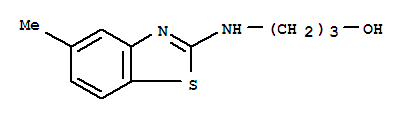 (9ci)-3-[(5-甲基-2-苯并噻唑)氨基]-1-丙醇結(jié)構(gòu)式_77595-12-1結(jié)構(gòu)式