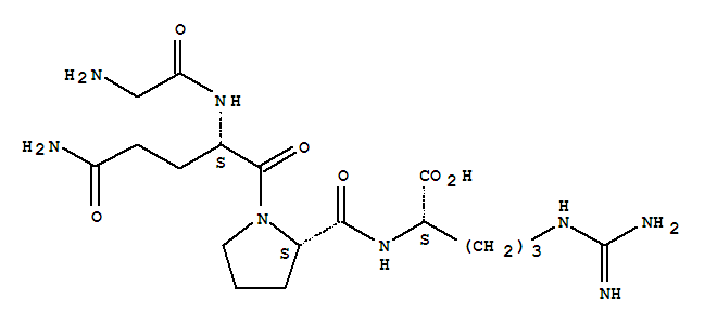 甘氨酰-L-谷氨酰胺酰-L-脯氨酰-L-精氨酸結構式_77727-17-4結構式