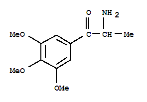  2-氨基-1-(3,4,5-三甲氧基苯基)-1-丙酮結(jié)構(gòu)式_779263-92-2結(jié)構(gòu)式