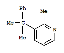 (9CI)-2-甲基-3-(1-甲基-1-苯基乙基)-吡啶結(jié)構(gòu)式_780801-44-7結(jié)構(gòu)式