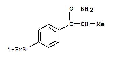  2-氨基-1-[4-[(1-甲基乙基)硫代]苯基]-1-丙酮結構式_781563-04-0結構式