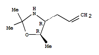 Oxazolidine, 2,2,5-trimethyl-4-(2-propenyl)-, (4r-trans)-(9ci)Structure,781579-91-7Structure Oxazolidine, 2,2,5-trimethyl-4-(2-propenyl)-, (4r-trans)-(9ci) Structure,781579-91-7Structure