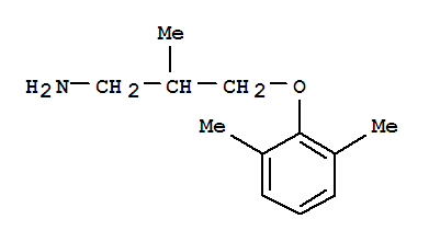 (9ci)-3-(2,6-二甲基苯氧基)-2-甲基-1-丙胺結(jié)構(gòu)式_781595-59-3結(jié)構(gòu)式