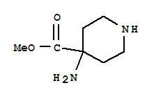4-氨基哌啶-4-羧酸甲酯結(jié)構(gòu)式_784114-44-9結(jié)構(gòu)式