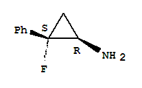 (1r,2s)-rel-(9ci)-2-氟-2-苯基-環(huán)丙胺結(jié)構(gòu)式_784133-88-6結(jié)構(gòu)式