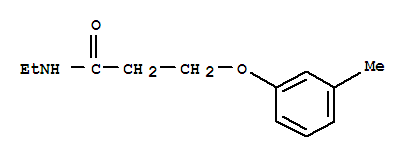 (9CI)-N-乙基-3-(3-甲基苯氧基)-丙酰胺結(jié)構(gòu)式_784188-61-0結(jié)構(gòu)式