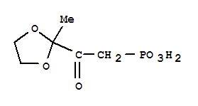 (9ci)-[2-(2-甲基-1,3-二氧雜烷-2-基)-2-氧代乙基]-磷酸結構式_785034-43-7結構式