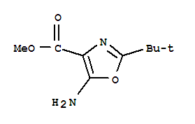 4-Oxazolecarboxylicacid,5-amino-2-(1,1-dimethylethyl)-,methylester(9ci)Structure,785805-35-8Structure 4-Oxazolecarboxylicacid,5-amino-2-(1,1-dimethylethyl)-,methylester(9ci) Structure,785805-35-8Structure