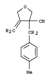 (9ci)-四氫-4-亞甲基-3-[(4-甲基苯基)甲基]-3-呋喃甲腈結(jié)構(gòu)式_786682-59-5結(jié)構(gòu)式