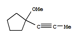 (9ci)-1-甲氧基-1-(1-丙炔)-環(huán)戊烷結(jié)構(gòu)式_78961-61-2結(jié)構(gòu)式