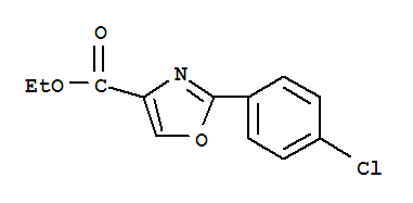 2-(4-氯苯基)-噁唑-4-羧酸乙酯結(jié)構(gòu)式_78979-62-1結(jié)構(gòu)式