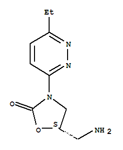 2-Oxazolidinone,5-(aminomethyl)-3-(6-ethyl-3-pyridazinyl)-,(s)-(9ci)Structure,790185-93-2Structure 2-Oxazolidinone,5-(aminomethyl)-3-(6-ethyl-3-pyridazinyl)-,(s)-(9ci) Structure,790185-93-2Structure