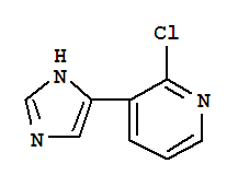 (9CI)-2-氯-3-(1H-咪唑-4-基)-吡啶結構式_790262-80-5結構式