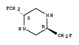 Piperazine, 2,5-bis(fluoromethyl)-, trans-(9ci)Structure,790625-04-6Structure Piperazine, 2,5-bis(fluoromethyl)-, trans-(9ci) Structure,790625-04-6Structure