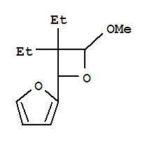 (9ci)-2-(3,3-二乙基-4-甲氧基-2-氧雜環(huán)丁烷)-呋喃結構式_790665-13-3結構式