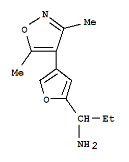 (9ci)-4-(3,5-二甲基-4-異噁唑基)-alpha-乙基-2-呋喃甲胺結構式_791776-83-5結構式