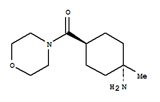 (9ci)-4-[(反式-4-氨基-4-甲基環(huán)己基)羰基]-嗎啉結(jié)構(gòu)式_792899-99-1結(jié)構(gòu)式