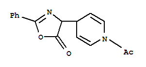(9CI)-1-乙?；?4-(4,5-二氫-5-氧代-2-苯基-4-噁唑)-1,4-二氫-吡啶結構式_79305-12-7結構式