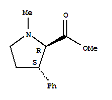 反式-(9ci)-1-甲基-3-苯基-脯氨酸甲酯結構式_793608-36-3結構式
