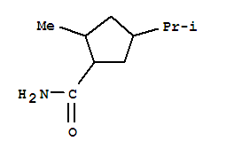 3-異丙基-5-甲基-環(huán)戊烷羧酰胺結(jié)構(gòu)式_793686-93-8結(jié)構(gòu)式