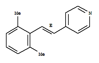 (9CI)-4-[(1E)-2-(2,6-二甲基苯基)乙烯]-吡啶結構式_794473-27-1結構式