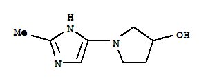 (9ci)-1-(2-甲基-1H-咪唑-4-基)-3-吡咯烷醇結(jié)構(gòu)式_799813-97-1結(jié)構(gòu)式