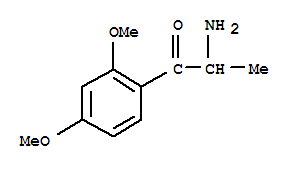  2-氨基-1-(2,4-二甲氧基苯基)-1-丙酮結(jié)構(gòu)式_80096-52-2結(jié)構(gòu)式