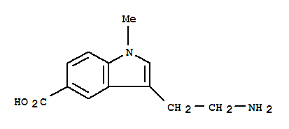 (8ci)-3-(2-氨基乙基)-1-甲基-吲哚-5-羧酸結(jié)構(gòu)式_801148-64-1結(jié)構(gòu)式