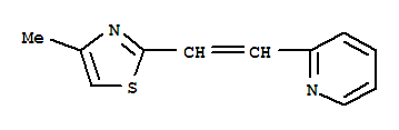 (8CI)-2-[2-(4-甲基-2-噻唑)乙烯基]-吡啶結(jié)構(gòu)式_801162-58-3結(jié)構(gòu)式