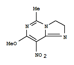 (8ci)-2,3-二氫-7-甲氧基-5-甲基-8-硝基-咪唑并[1,2-c]嘧啶結構式_801210-93-5結構式