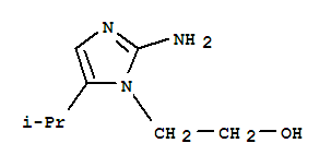 (8ci)-2-氨基-5-異丙基-咪唑-1-乙醇結(jié)構(gòu)式_802603-11-8結(jié)構(gòu)式