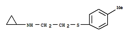 (8ci)-n-[2-(對甲苯硫代)乙基]-環(huán)丙胺結(jié)構(gòu)式_802834-93-1結(jié)構(gòu)式