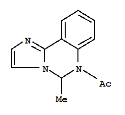 (8ci)-6-乙酰基-5,6-二氫-5-甲基-咪唑并[1,2-c]喹唑啉結(jié)構(gòu)式_802892-14-4結(jié)構(gòu)式
