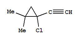 (9ci)-1-氯-1-乙炔-2,2-二甲基-環(huán)丙烷結(jié)構(gòu)式_80631-43-2結(jié)構(gòu)式