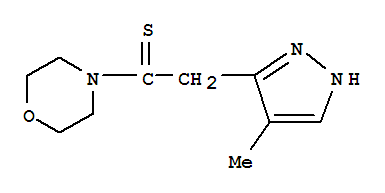 (9ci)-4-[2-(4-甲基-1H-吡唑-3-基)-1-硫氧代乙基]-嗎啉結(jié)構(gòu)式_806637-95-6結(jié)構(gòu)式